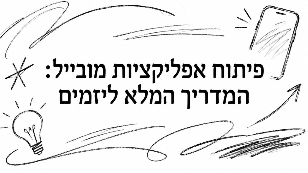 פיתוח אפליקציות מובייל: המדריך המלא ליזמים