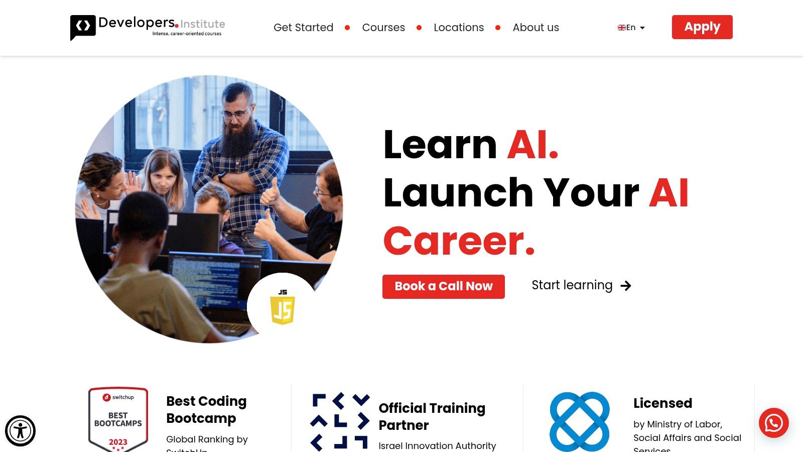 Developers.Institute, Full Stack Web Development Bootcamp
