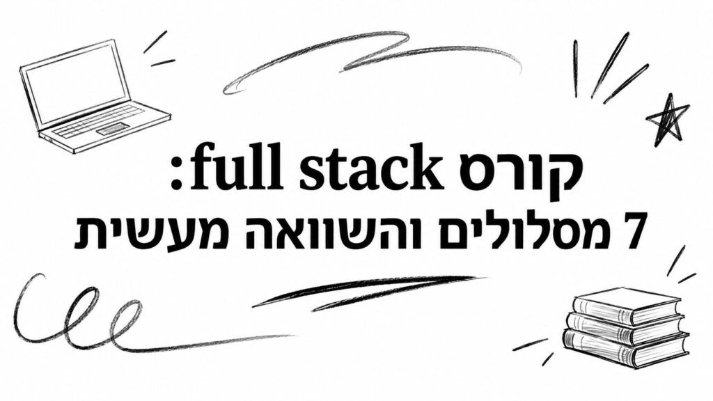 קורס full stack: 7 מסלולים והשוואה מעשית