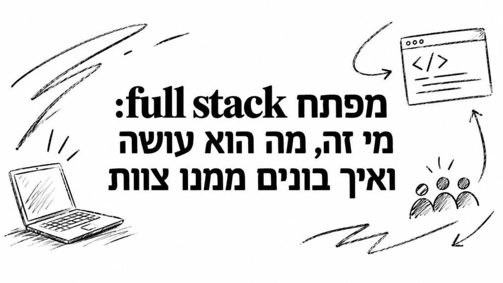 מפתח full stack: מי זה, מה הוא עושה ואיך בונים ממנו צוות