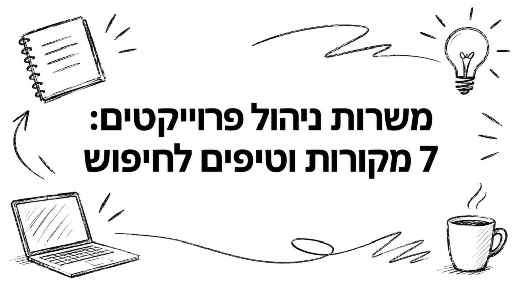 משרות ניהול פרוייקטים: 7 מקורות וטיפים לחיפוש