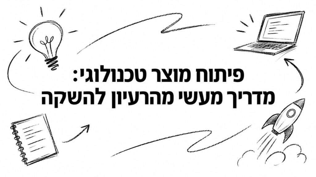 פיתוח מוצר טכנולוגי: מדריך מעשי מהרעיון להשקה