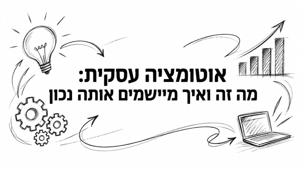 אוטומציה עסקית: מה זה ואיך מיישמים אותה נכון